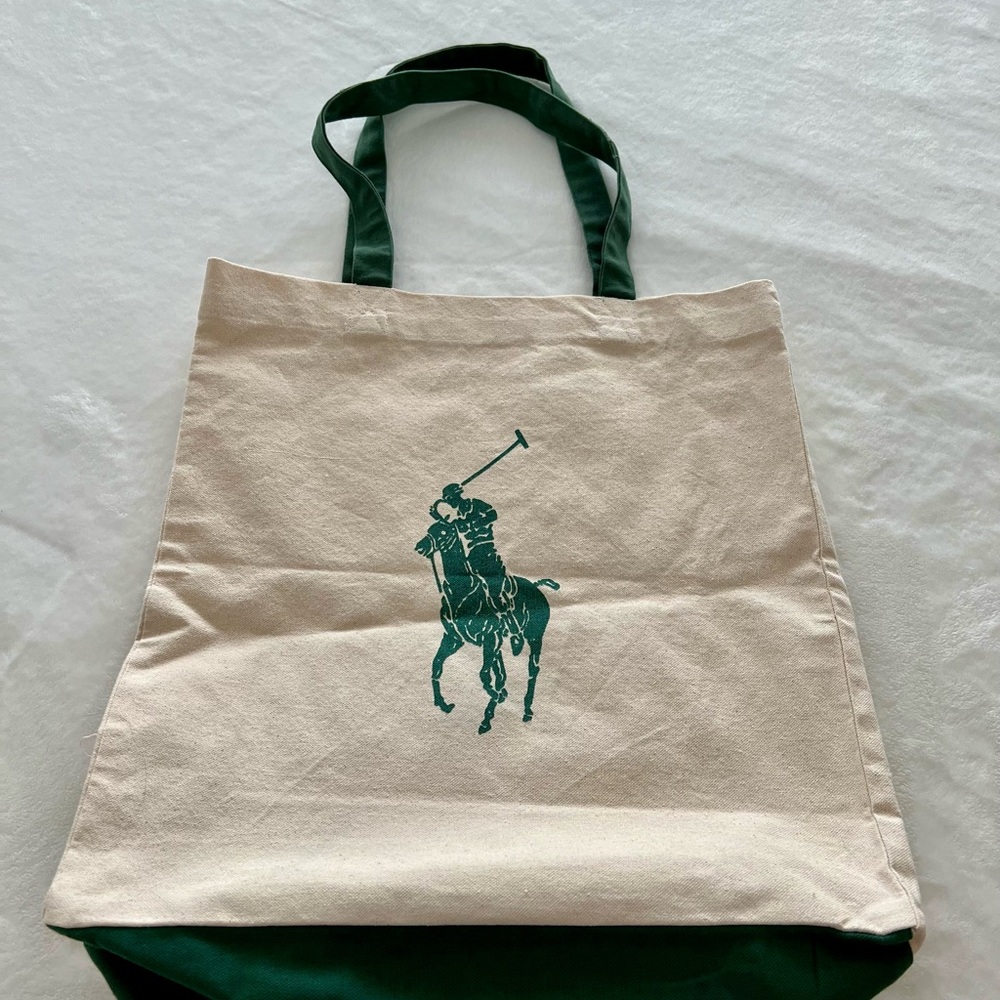 Ralph Lauren Cotton Canvass Tote Bag